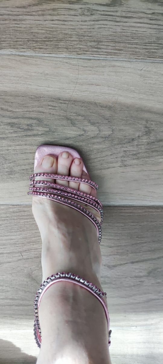 Sandalias Rosas con Strass