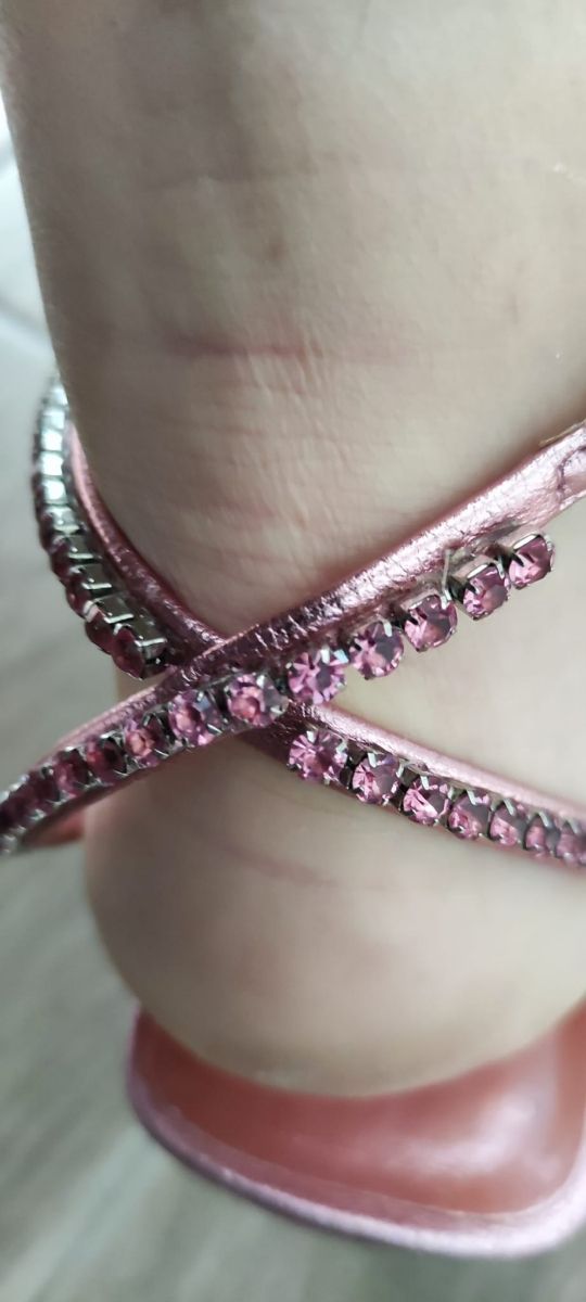 Sandalias Rosas con Strass