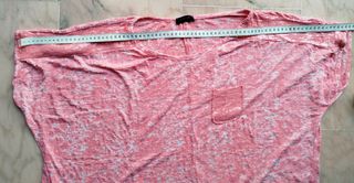 Camiseta de mujer manga corta rosa claro, talla XL