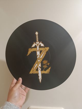 Vinilo pintado the Legend of Zelda