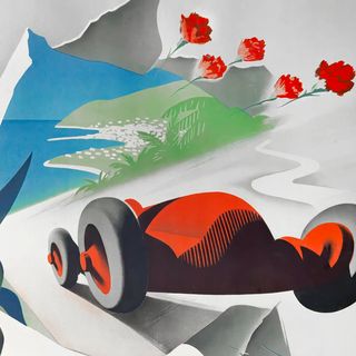 POSTER GRAN PREMIO SANREMO DE 1948 VINTAGE