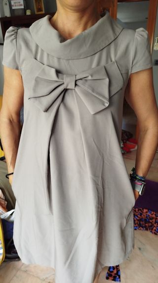 Vestido gris de Hipocampe t. 36