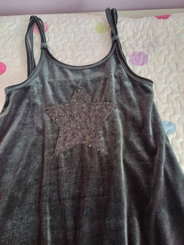 Vestido terciopelo. Talla 9-10 años 