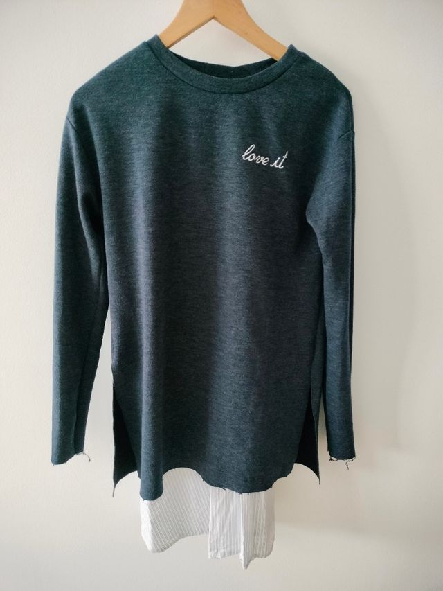 Vestido sudadera Stradivarius