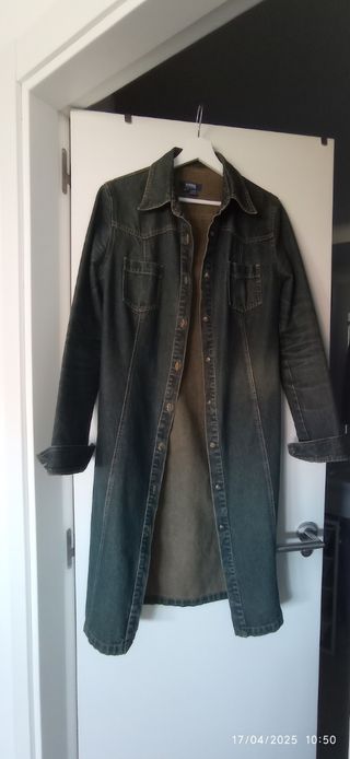 Chaqueta larga vaquera