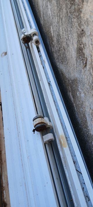 Toldo palillero de aluminio blanco 5,2x3,5 metros.