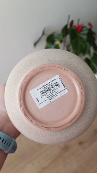 Maceta cerámica crema