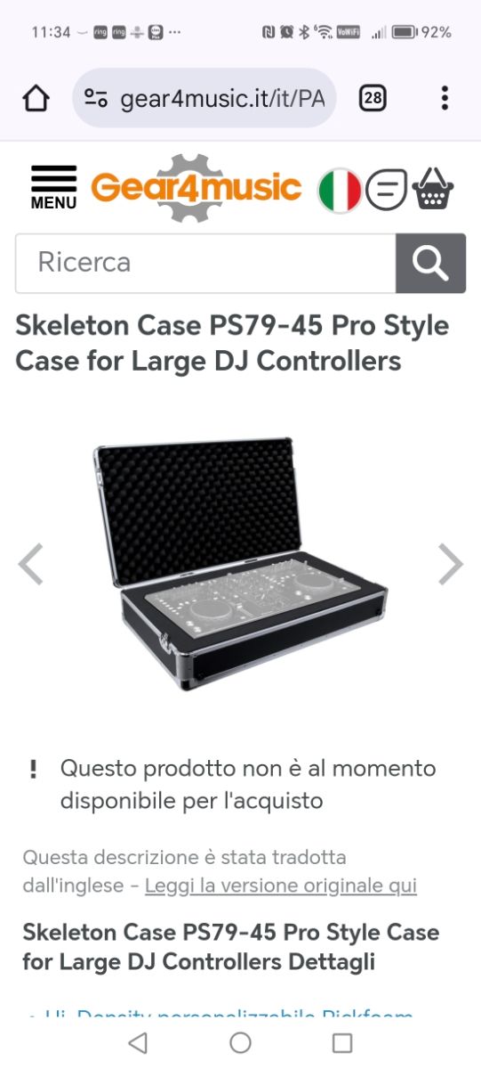 Valigia per DJ, Skelton Pickfoam case