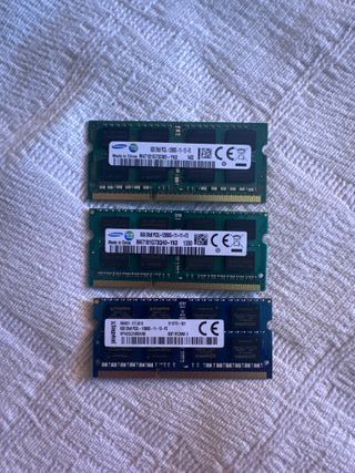 Memorias RAM 8GB ddr3