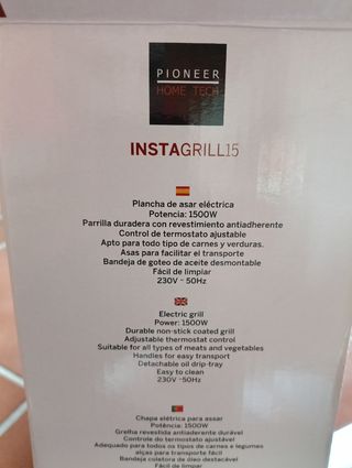 Plancha InstaGrill15 - 1500W