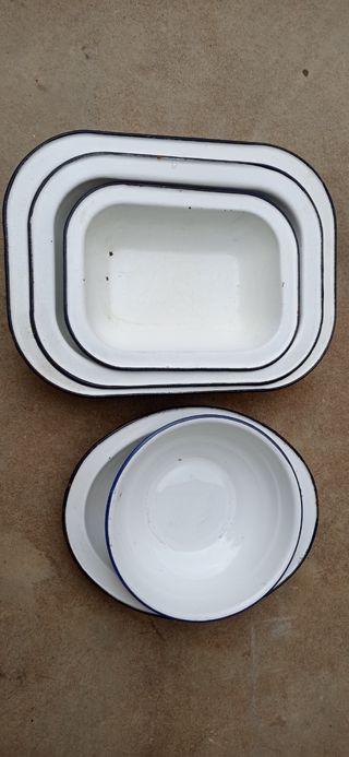 Lote fuentes de porcelana.