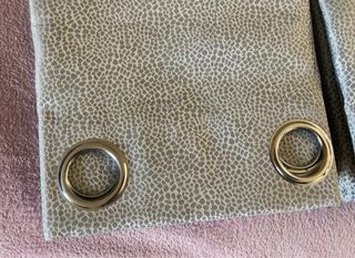 Shopie Maison - 2 Tende “Cloe” grigie con anelli