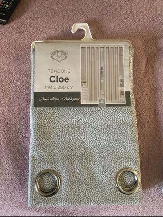 Shopie Maison - 2 Tende “Cloe” grigie con anelli