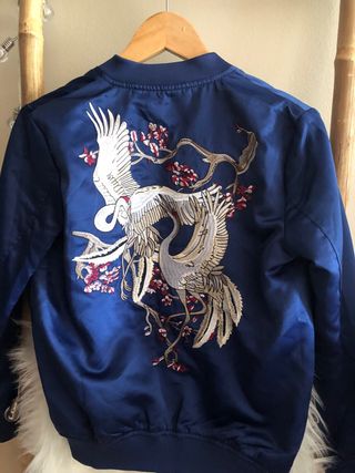 Bomber de raso