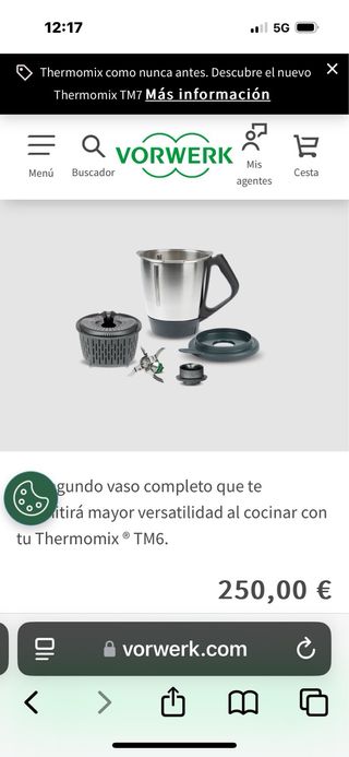 Vaso Thermomix TM6 nuevo