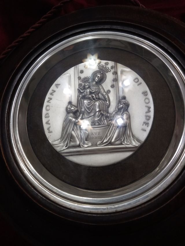 Vintage immagine sacra Madonna Pompei