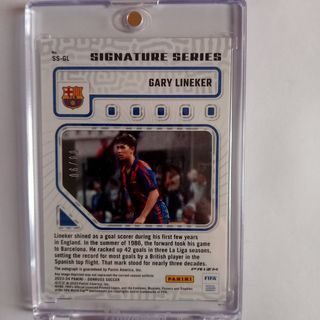 Cromo autografo Gary lineker