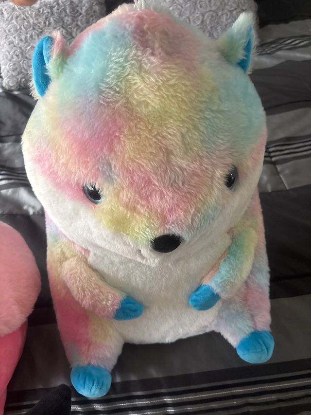 Flamingo gigante de peluche