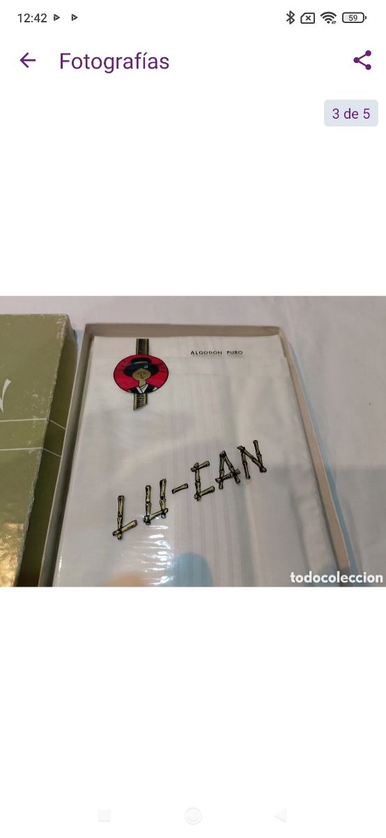 Antiguos pañuelos LU.CAN algodón nuevos