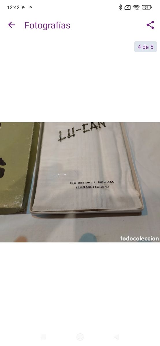 Antiguos pañuelos LU.CAN algodón nuevos