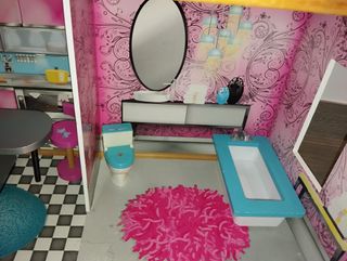 Casita de muñecas madera