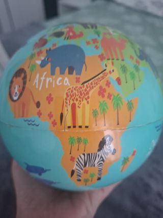 Globo terráqueo infantil - con giro y luz