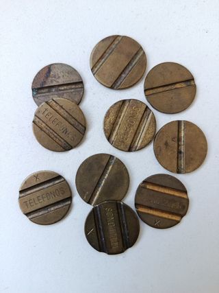 10 Fichas Telefónicas Antiguas