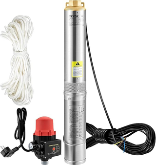 Pompa d'Acqua Sommergibile 550W Flusso 50L/min in