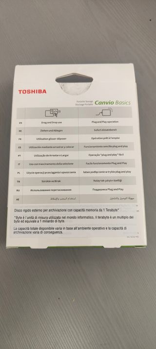 Hard disk TOSHIBA 1 TB ( NON TRATTABILE)