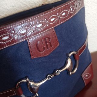 Bolso azul marino y cuero de GEORGES REC