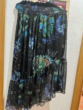 Falda espectacular irregular desigual