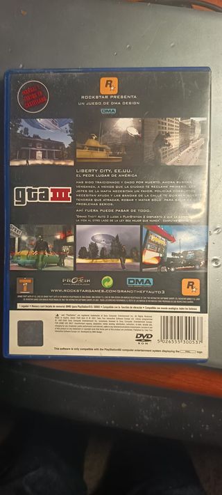 JUEGO PS2 GTA 3