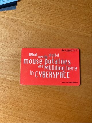 Carta Teleonica Netherland PTT Telecom vijf Gulden What nerdy digital mouse.