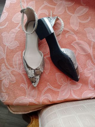 Zapatos señora de piel de serpiente