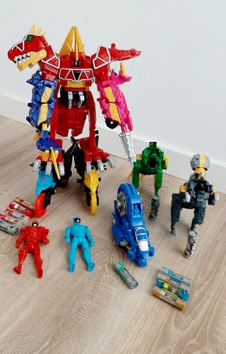 Lote power rangers dino charge bandai