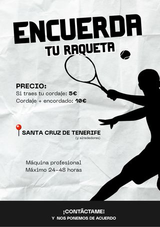 Servicio de Encordado de Raquetas