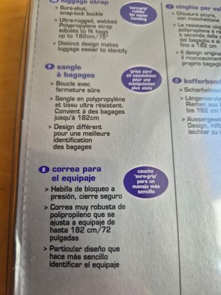 Correa, cinturón maleta, Samsonite