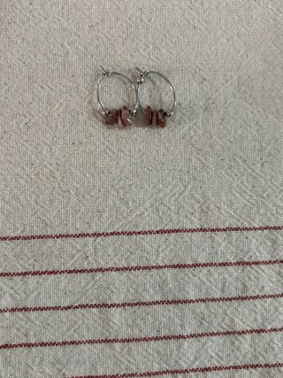 Pendientes gota plata