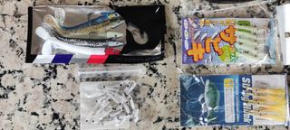 Señuelos Vinilos Pesca Lote 4