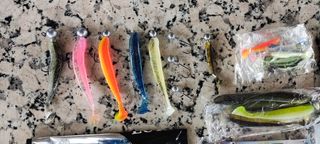 Señuelos Vinilos Pesca Lote 4