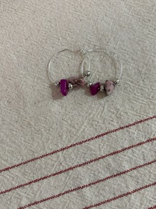 Pendientes aro plata