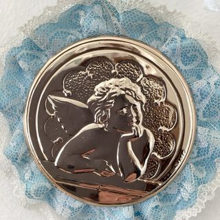 Quadretto angelo custode in argento vintage