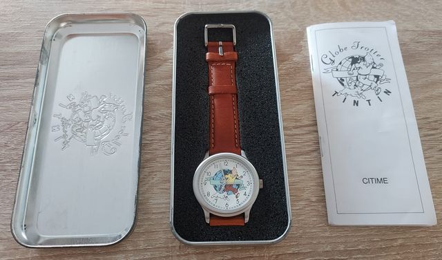 RELOJ VINTAGE TINTIN OFICIAL ACERO INOX - CITIME