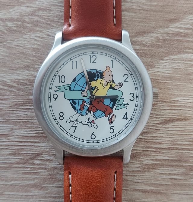 RELOJ VINTAGE TINTIN OFICIAL ACERO INOX - CITIME