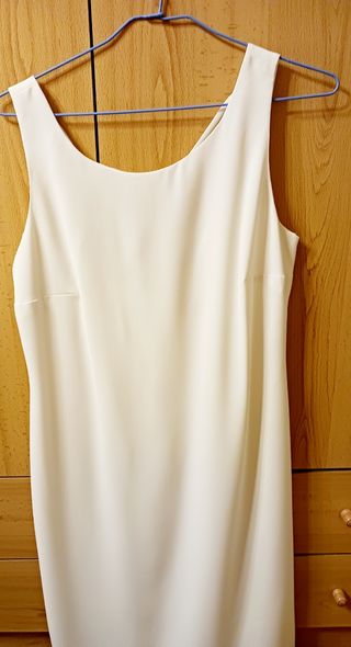 Traje de vestido con chaqueta,Blanco.