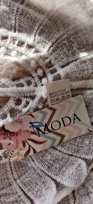 kimono/caftan de tul y bordados blanco
