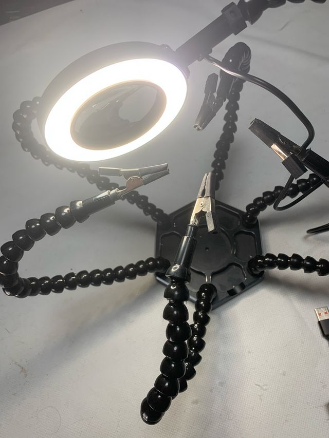 Pulpo lupa y soporte para soldar