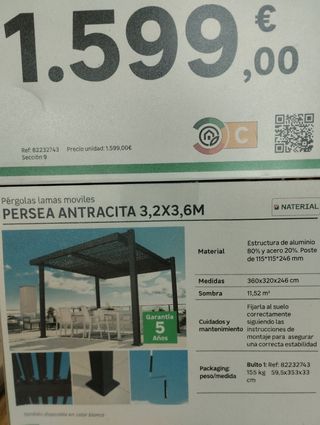 Pérgola bioclimática