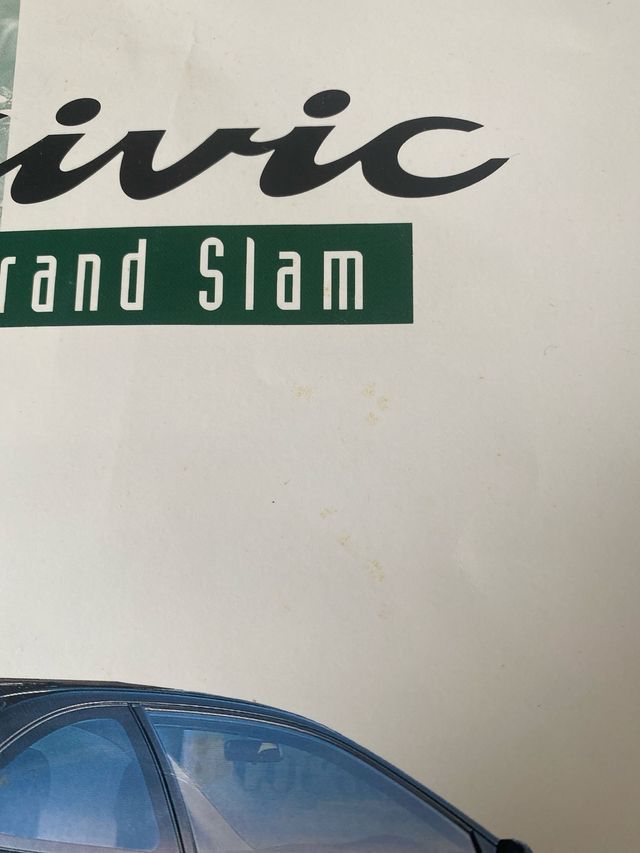 Folleto original Honda Civic Grand Slam años 90