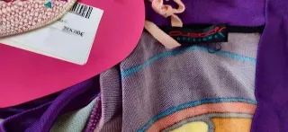 fabuloso mini vestido multicolor satinado Custo